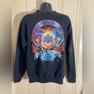 Vintage Super Bowl Dallas Cowboys vs Buffalo Bills 1993 Crewneck Sweatshirt